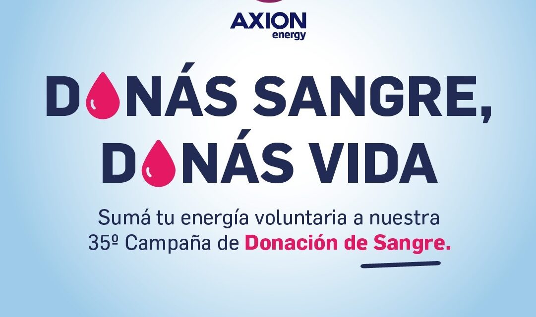 Nuevas jornadas de donación de sangre organiza Axion