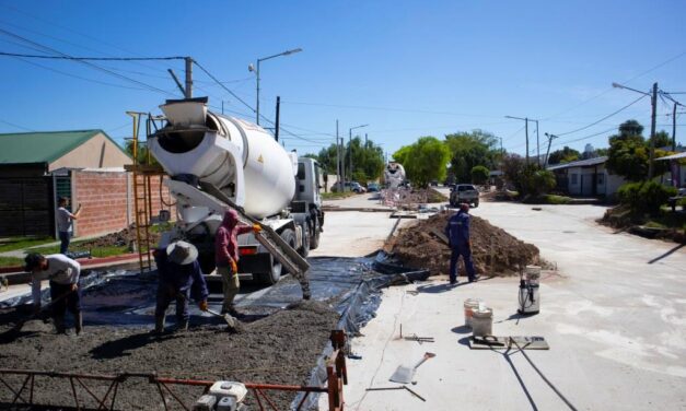 La obra de renovación de la avenida Bellomo entró en su etapa final