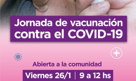 Este viernes vacunarán contra el Covid-19 en el Concejo Deliberante