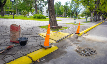 El Municipio comenzó a reparar las rampas de accesibilidad