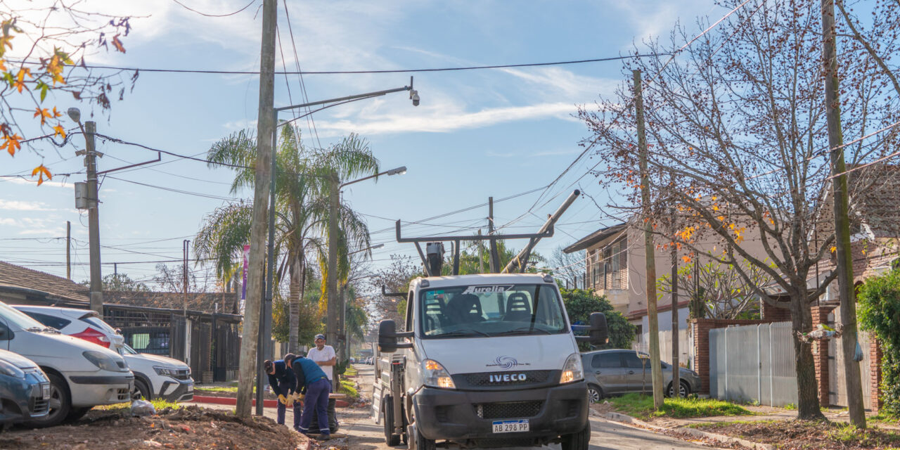 La transformación de la calle Viale también incluye nuevas luminarias LED