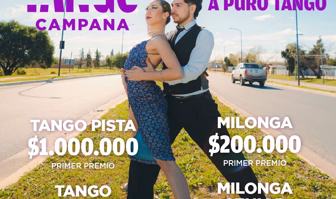 Hasta el 15 está abierta la inscripción al Festival Federal de Tango