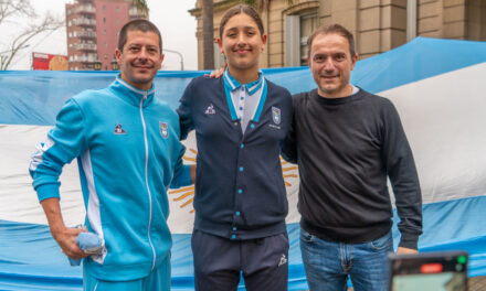 Campana recibió con orgullo y admiración a Agostina Hein