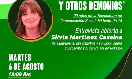 Entrevista Abierta a la periodista  Silvia Martínez Cassina en el Instituto 15