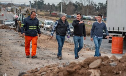 Tras gestiones de concejales de Unión por la Patria, comenzó la reparación de la ruta 6