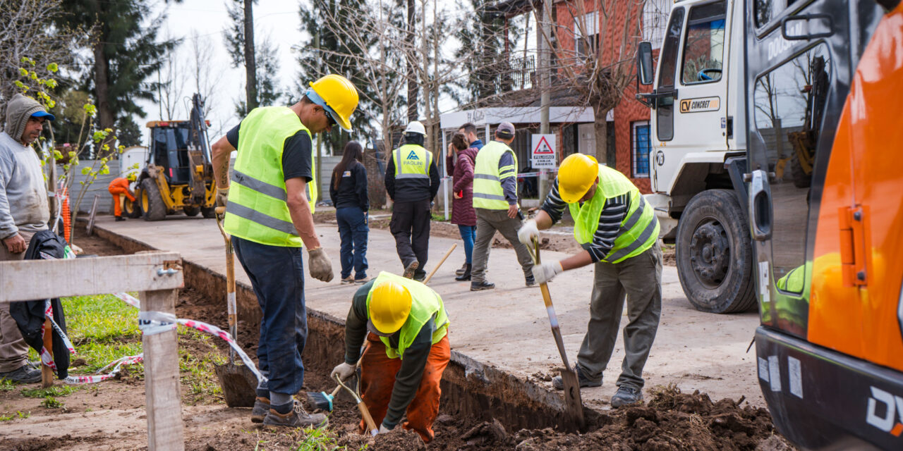 El Municipio comenzó otra obra clave para las familias del barrio Las Campanas