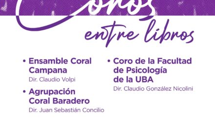 Invitan a disfrutar este sábado de “Coros entre libros”