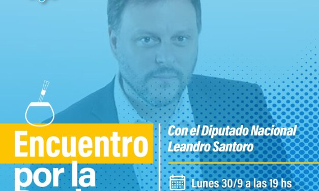 El diputado nacional Leandro Santoro visita Campana