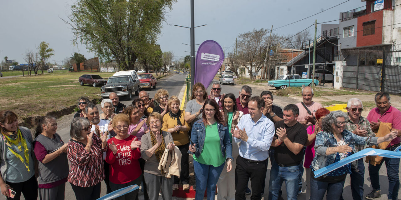 Junto a vecinos de Dallera, Abella inauguró el nuevo boulevard José Ingenieros