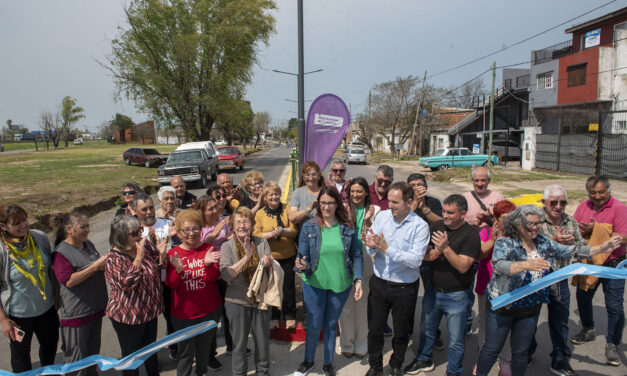 Junto a vecinos de Dallera, Abella inauguró el nuevo boulevard José Ingenieros