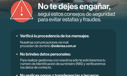 INTENTAN REALIZAR ESTAFAS EN NOMBRE DE EDEN