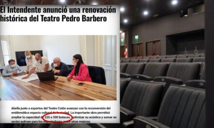 Pedro Barbero: Piden informes por la colocación de menos butacas de las que habían sido anunciadas