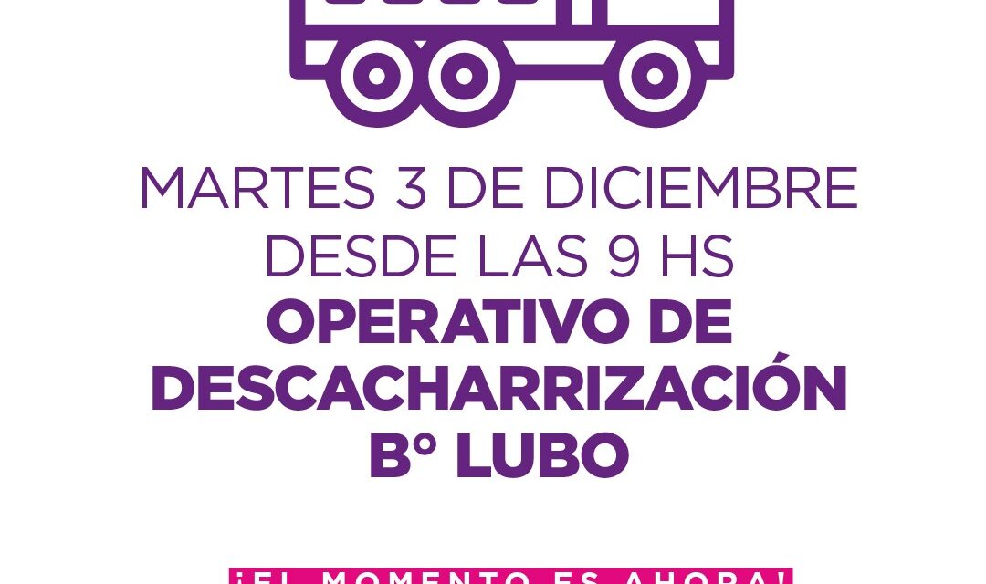 Este martes habrá otro operativo de descacharrización en el barrio Lubo