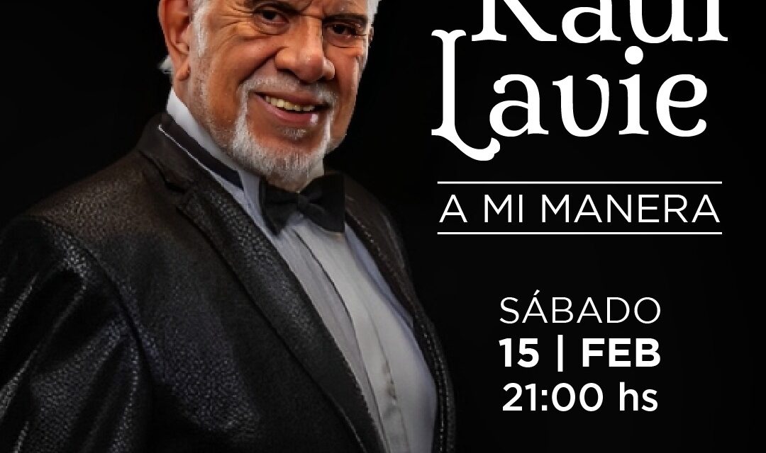 Raúl Lavié se presentará el sábado 15 en el teatro Pedro Barbero