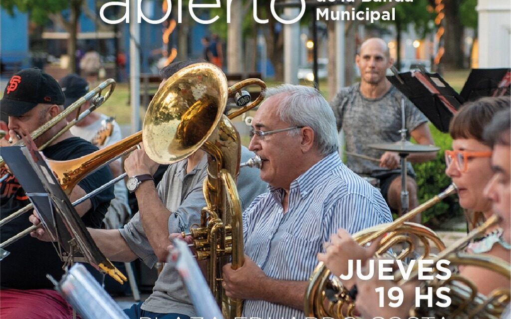 La Banda Municipal volverá a ensayar en la Plaza Eduardo Costa