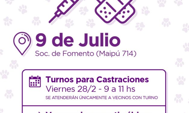 El quirófano móvil del Municipio visitará el barrio 9 de Julio