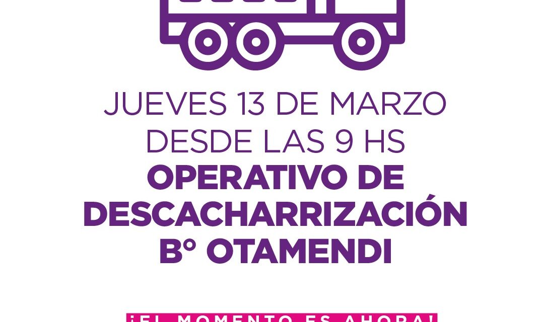 Dengue: este jueves el operativo de descacharrización se realizará en Otamendi