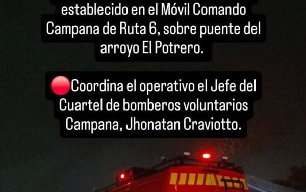 Los Bomberos Voluntarios solicitan colaboración por las inundaciones