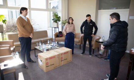 El Municipio recibió de Yamaha la donación de dos motobombas extractoras de agua