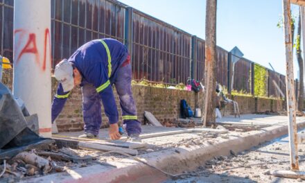 Calle Alem: el Municipio sigue adelante con la construcción de nuevas veredas