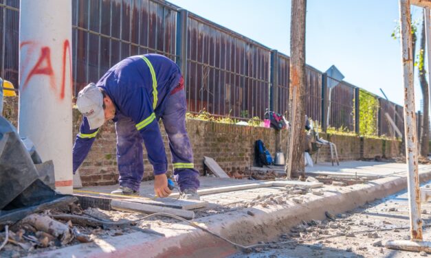 Calle Alem: el Municipio sigue adelante con la construcción de nuevas veredas