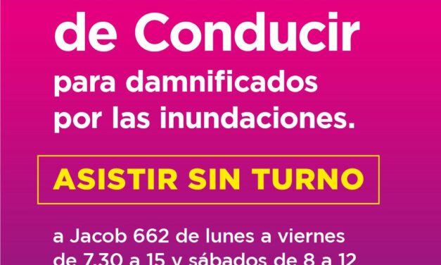 Vecinos que perdieron su licencia de conducir por las inundaciones podrán reimprimirla sin turno