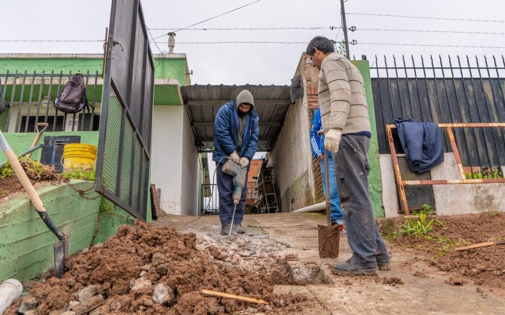 Red de cloacas: el Municipio soluciona un problema histórico en la calle Vicente López