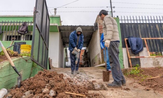 Red de cloacas: el Municipio soluciona un problema histórico en la calle Vicente López