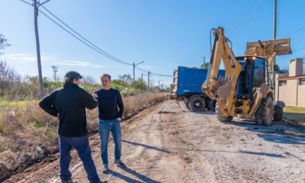 El Municipio comenzó los trabajos para sumar más cuadras de asfalto en Los Pioneros