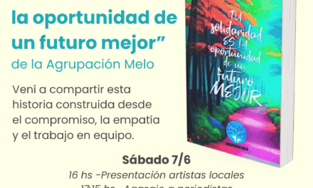La Agrupación Melo presentará este sábado su libro “Tu solidaridad es la oportunidad de un futuro mejor”
