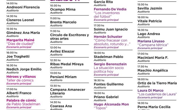 Feria del Libro de Campana: se presentarán más de 45 libros en el auditorio para escritores