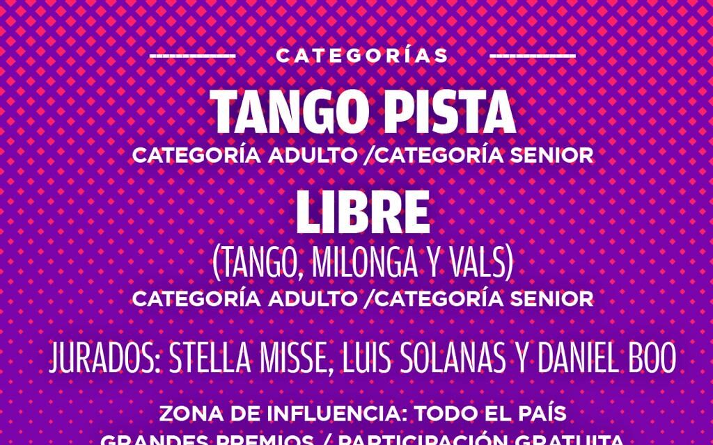Hasta el domingo 13 está abierta la inscripción al Festival Federal de Tango Campana 2025