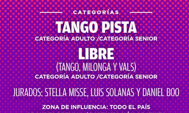 Hasta el domingo 13 está abierta la inscripción al Festival Federal de Tango Campana 2025