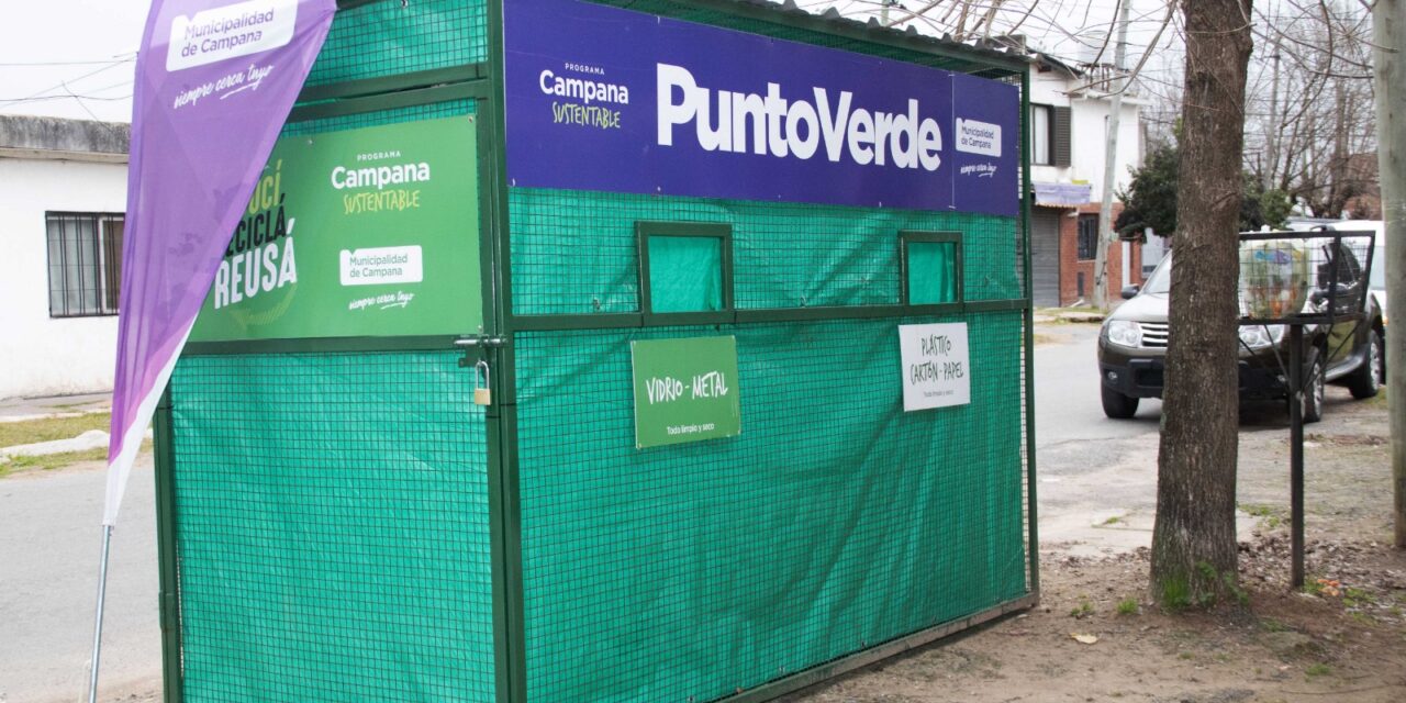 El Municipio sumó un nuevo Punto Verde en Dallera para seguir promoviendo el reciclaje