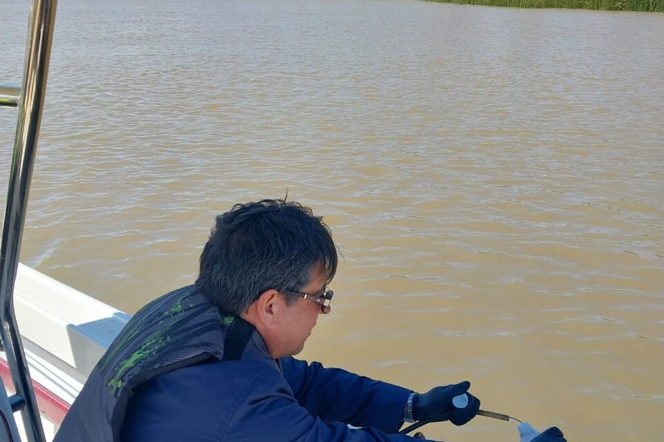 CICACZ realizó un nuevo muestreo de calidad de agua en el río Paraná de las Palmas