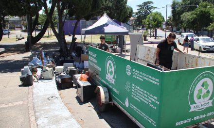 El punto verde móvil estará la semana próxima en la plaza Italia