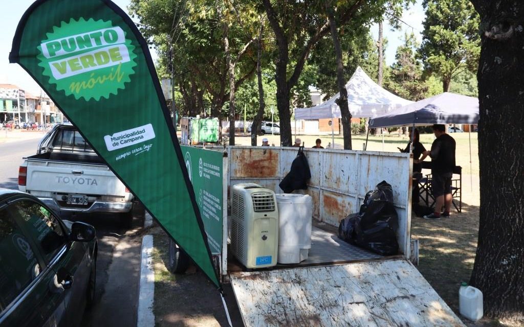 Punto Verde Móvil: los vecinos pueden llevar materiales electrónicos y eléctricos para reciclar