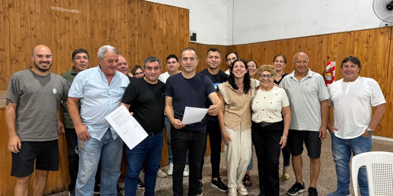 Abella se reunió con la nueva comisión directiva de la sociedad de fomento Dallera–Romano